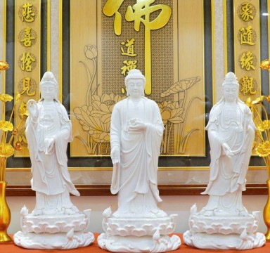Tôn tượng Tam Thế Phật Sứ cao cấp 